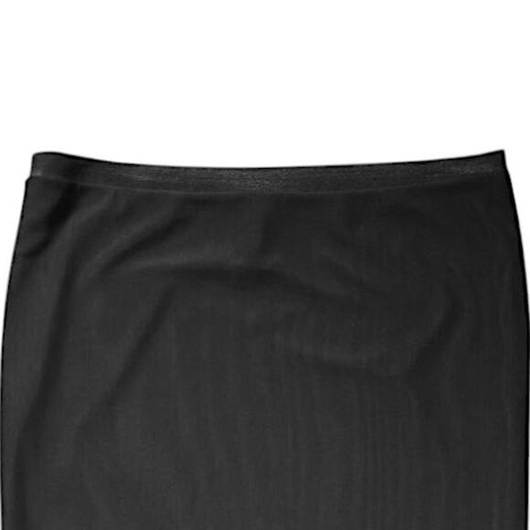 Elizabeth and James Black Mesh Midi Skirt | Size L - Picture 2 of 5